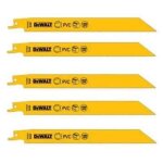 5 lames de scies sabres bi - m�tal 305 mm - r�f. dt2350 - dewalt