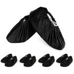 5 paires de prot�ge - chaussures r�utilisables, antid�rapants, lavables et �pais pour prot�ger sols et ...