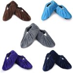 5 paires surchaussures lavables couvre - chaussure anti glisse r�utilisables antid�rapant chausson avec ...