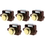 5 pcs bouton poussoir loquet, serrure tiroir et verrou porte placard, loquet de verrouillage de porte ...