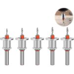 5 pices 8mm forets fraisers bois trous coniques, fraise pour perceuse, fraises chanfreiner avec bute ...