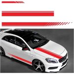 5 pi�ces autocollant de bande de capot de voiture, modifi� decal d�coration pour voitures suv v�hicules, ...