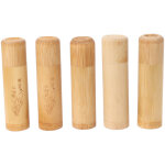 5 pi�ces de bo�te � th� en bambou de 12 cm pour voyage, contenant � th�, pot pour caf�, noix, 2 orchid�es, ...