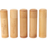 5 pi�ces de bo�te � th� en bambou de 12 cm pour voyage, id�al pour stocker caf�, noix et �pices. 2 mod�les ...
