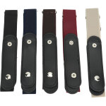 5 pi�ces ceinture �lastique sans boucle ajustable multi - couleurs pour pantalons et robes
