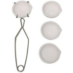 5 pi�ces creuset en c�ramique de fusion bol plat tasse ensemble or argent cuivre avec fouet pince poign�e ...