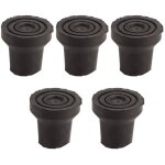 5 pi�ces embouts de b�quille m�dicale 16mm avec joints m�talliques, embouts de remplacement pour canne ...