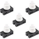 5 pi�ces interrupteur � bouton poussoir � verrouillage en plastique, interrupteur � bouton poussoir pour ...