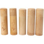 5 pi�ces de pots � th� en bambou de 12 cm pour voyage, contenants de stockage pour th�, caf�, noix, 2 ...