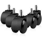 5 pi�ces roulette chaise de bureau 11mm x 22mm 360� rotation pour jeu chaises, roulette pivotantes conception ...