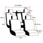 5 places housses de sige de voiture universel tm - 4624 fantablau