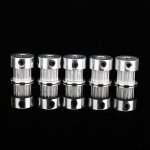 5 poulies gt2 16 dents al�sage 5mm en aluminium pour courroie crant�e imprimante 3d cnc