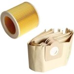 5 sacs � poussi�re 1 filtre d'aspirateur wd3 premium wd 3. 300 m wd 3. 200 wd3. 500 p 6. 959 - 130