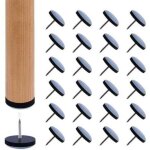 50 patins meubles coulissants en t�flon de 19mm - planeurs avec clous pour chaises et fauteuils