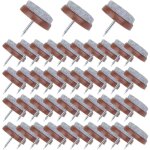 50 pcs patin chaise a clouer 24mm tampon chaise en feutre pour prot�ger pieds des meubles marron - forehill ...