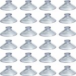 Vurahome - 50 pi�ces 30 mm ventouses transparentes ventouse coussinets en plastique pvc sans crochets ...