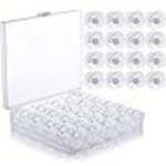 50 pi�ces bobines de machine � coudre, canettes machine � coudre grille vide bo�te � canette bobines ...
