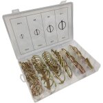 50 pi�ces goupille de lynch avec anneau pour remorque de tracteur agricole, assortiment de goupilles ...