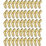 50 pi�ces mini laiton dissimul� charni�re, charni�res meuble, nvisibles charni�res en t charni�re cylindrique ...