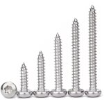 50 pi�ces vis a bois tete ronde inox m3x25mm vis autotaraudeuses placo en acier inoxydable 304 filetage ...