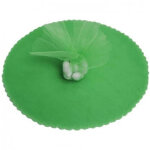 50 voiles de tulle pour drag�es de mariage organza rond mariages bapt�mes graduations drag�es vert