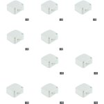 Lot de 10 interrupteurs � actionner lors de l'ouverture ou de la fermeture d'une porte de placard, plastique, ...