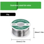 50g 1mm fil � souder sans plomb , noyau de flux en colophane, colophane fil de soudure, bobine d'�tain ...