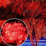 50m 500 led guirlande lumineuse carnaval mariage extrieur jardin intrieur clairage(rouge) aafgvc