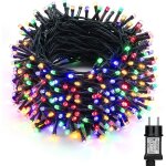 50m guirlande luminuese ext�rieur led 500 led multicolore avec prise pour no�l mariage f�te maison jardin ...