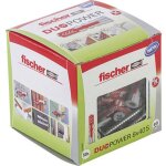 Cheville tous materiaux duopower 8x40 mm avec vis - boite de 50 - fischer