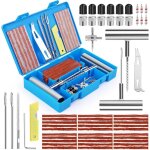 58 pi�ces kit de r�paration de pneus, outils de r�paration de pneus de voiture kit meche pneu crevaison ...
