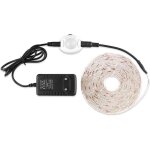 5m blanc froid veilleuse led, ruban de led flexible avec d�tecteur de mouvement pir - kit complet avec ...