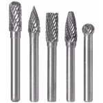 5pcs fraises en m�tal fraises en carbure de tungst�ne � double coupe lime rotative � tige de 6 mm x 8 ...