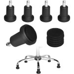5pcs remplacement roulettes de chaise bureau chaise remplacement roulettes fixes patins de chaise de ...