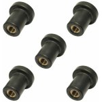 5x écrou caoutchouc m6 lr (long) silent bloc voiture moto carenage pare brise 5x écrou caoutchouc m6 lr (long) silent bloc voiture moto carenage pare brise