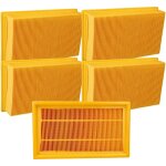 5x filtre pliss� plat compatible avec hilti vc - 20, vc 40 um, vc - 40, vc 20 um aspirateur sec / humide, ...