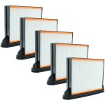 5x filtre compatible avec spit ac1630p, ac1625, ac1600, ac1630pm aspirateur - filtre � eau / � plis plats ...