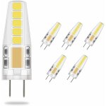 5x g4 led ampoule 3w blanc froid, 3w led equivalent 23w ampoule � halog�ne, 36mm x 9mm plus proche de ...