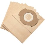 5x sacs compatible avec bosch easyvac 3 aspirateur - papier, 18. 1cm x 15, 2cm, marron - vhbw