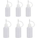 6 flacons pipette souple 5 ml / 10 ml ? bouteille colle vide pr�cision pointe aiguille