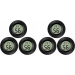 6 - pack hygrom�tre thermom�tre num�rique lcd moniteur humidim�tre jauge pour humidificateurs d�shumidificateu ...