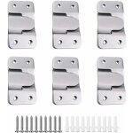 6 paires [12 pack] support de montage dissimul� embarqu� interverrouillage pendaison boucle quincaillerie ...