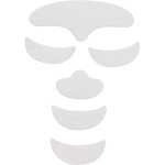 6 patchs anti - rides r�utilisables en silicone pour front, contour des yeux et menton