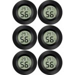 6 pcs - b)mini digital lcd thermom�tre hygrom�tre temp�rature humidit� - 5070? 10%99% rh thermom�tre ...