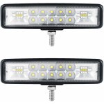 6  phare led moto phare de travail led tracteur 2 rangs 9 - 36v 120w 12000lm 6000k combinaison spotlight ...
