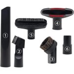 6 pi�ces accessoires pour aspirateur, convient aux aspirateurs de calibre 32 mm et 35 mm, pour embout ...