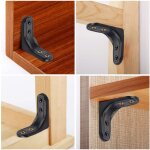 6 pi�ces angle en acier inoxydable, angle droit support, �querre en forme de l, joint d'angle en acier ...