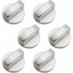 6 pi�ces boutons de commande universels en m�tal bouton cuisini�re � gaz 6mm boutons de contr�le universels ...