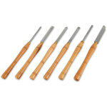 Set couteaux  tourner bois 6 pices hss coffret bois ? eberth