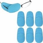 6 pi�ces cache oeil pour lunettes, r�utilisable cache oeil pour couvrir l'oeil gauche droit am�liorer ...